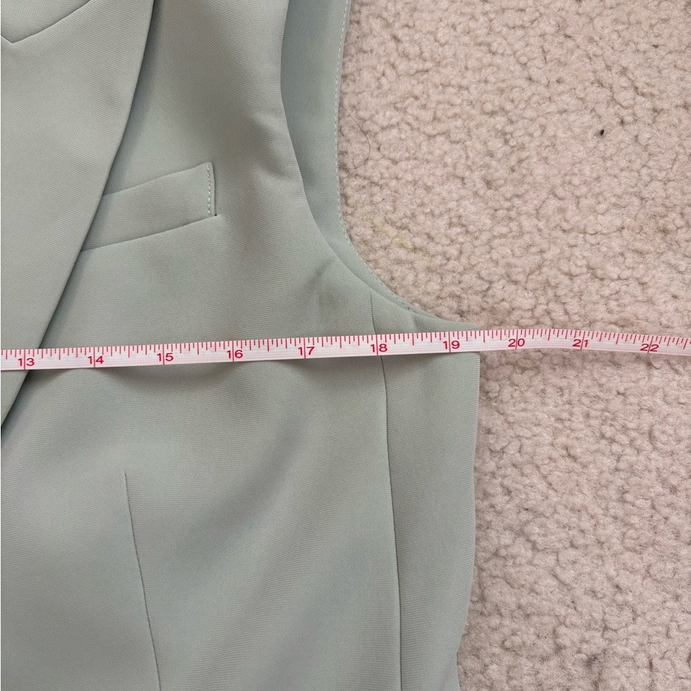 Veronica Beard sea mist double breasted Becca Vest, career, preppy, sz 10 - Picture 3 of 8